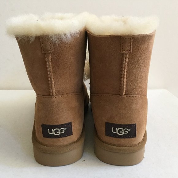 UGG GITA CHESTNUT LEATHER TOSCANA POM POM Boot US 10 / EU 40 / UK 8 - Picture 4 of 5